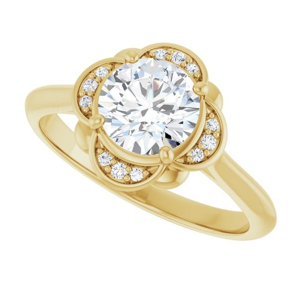 Accented Engagement Ring Image 5 Javeri Jewelers Inc Frisco, TX