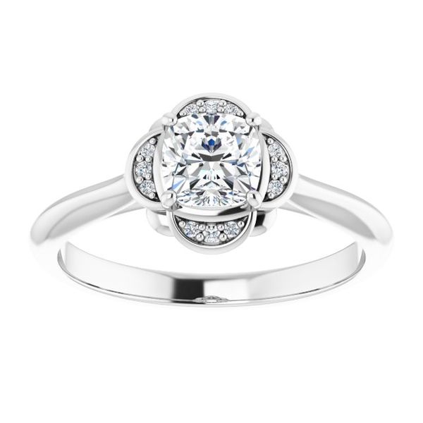 Accented Engagement Ring Image 3 Jewel Smiths Oklahoma City, OK