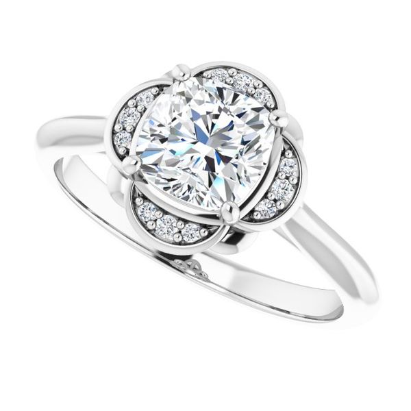 Accented Engagement Ring Image 5 J. Thomas Jewelers Rochester Hills, MI