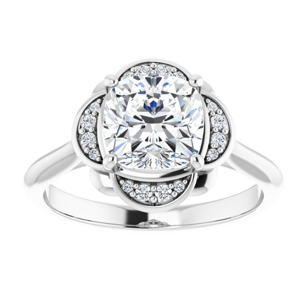 Accented Engagement Ring Image 3 Pickens Jewelers, Inc. Atlanta, GA