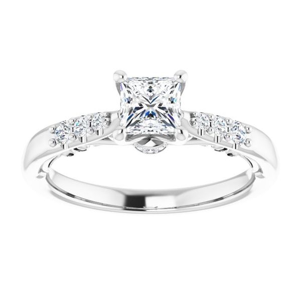 Accented Engagement Ring Image 3 Vulcan's Forge LLC Kansas City, MO