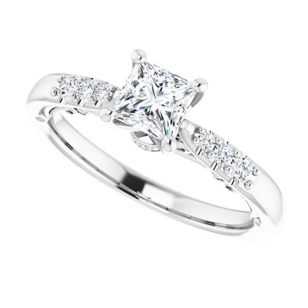 Accented Engagement Ring Image 5 Selman's Jewelers-Gemologist McComb, MS
