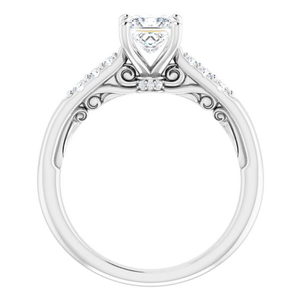 Accented Engagement Ring Image 2 Trinity Jewelers  Pittsburgh, PA