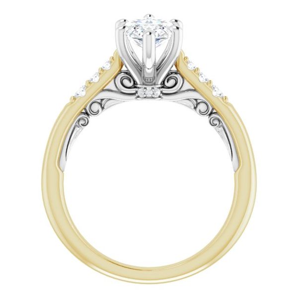 Accented Engagement Ring Image 2 J. Thomas Jewelers Rochester Hills, MI