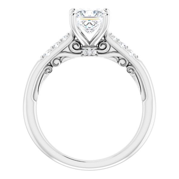 Accented Engagement Ring Image 2 Vulcan's Forge LLC Kansas City, MO