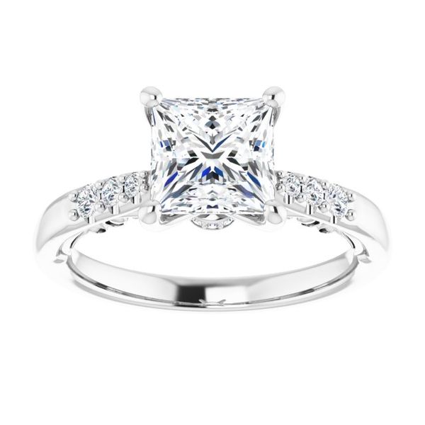 Accented Engagement Ring Image 3 J. Thomas Jewelers Rochester Hills, MI