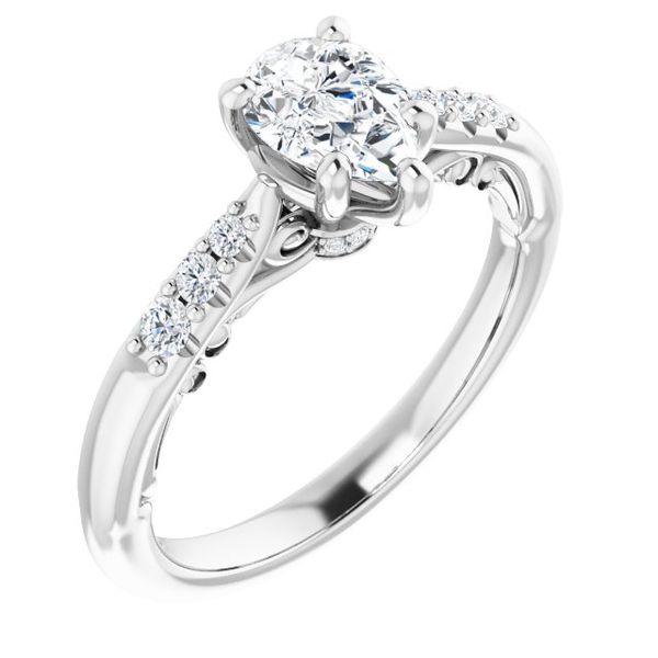 Accented Engagement Ring Stuart Benjamin & Co. Jewelry Designs San Diego, CA