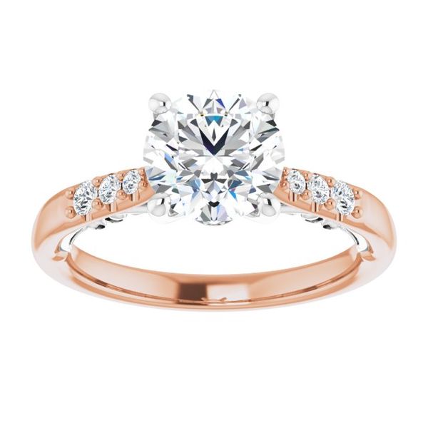 Accented Engagement Ring Image 3 Swede's Jewelers East Windsor, CT