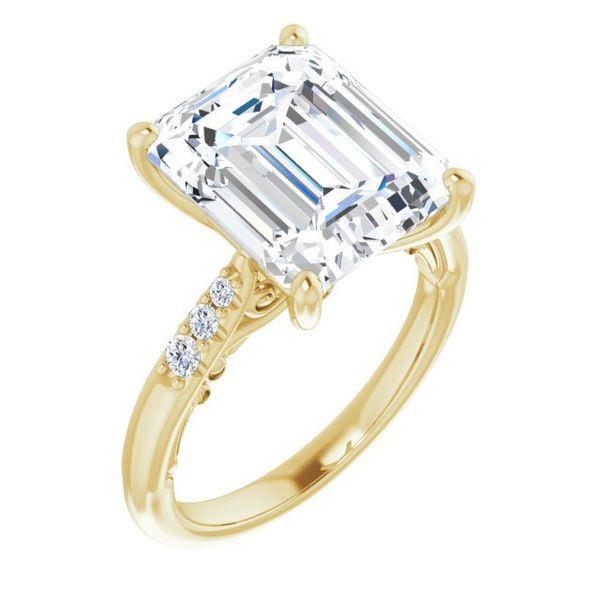 Accented Engagement Ring Stuart Benjamin & Co. Jewelry Designs San Diego, CA