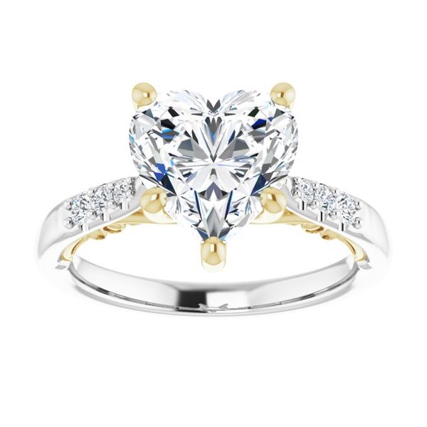 Accented Engagement Ring Image 3 Natale Jewelers Sewell, NJ