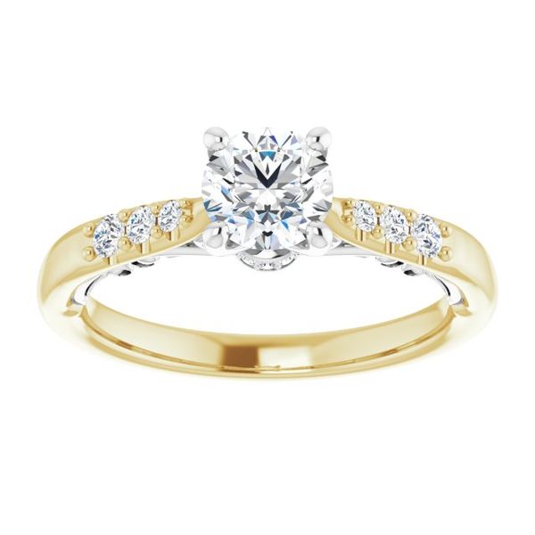 Accented Engagement Ring Image 3 Von's Jewelry, Inc. Lima, OH