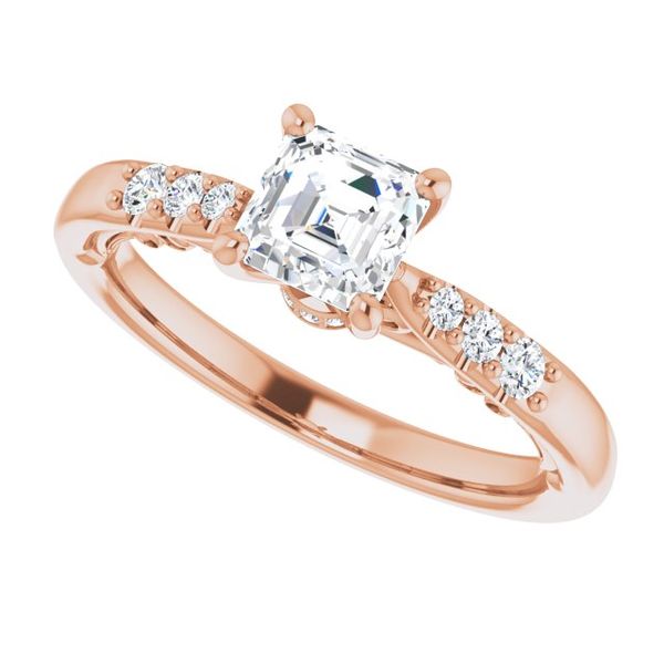Accented Engagement Ring Image 5 Von's Jewelry, Inc. Lima, OH