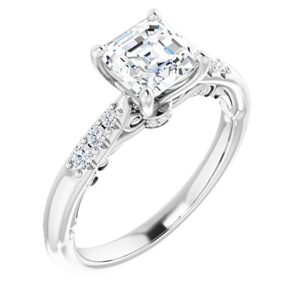 Accented Engagement Ring Von's Jewelry, Inc. Lima, OH