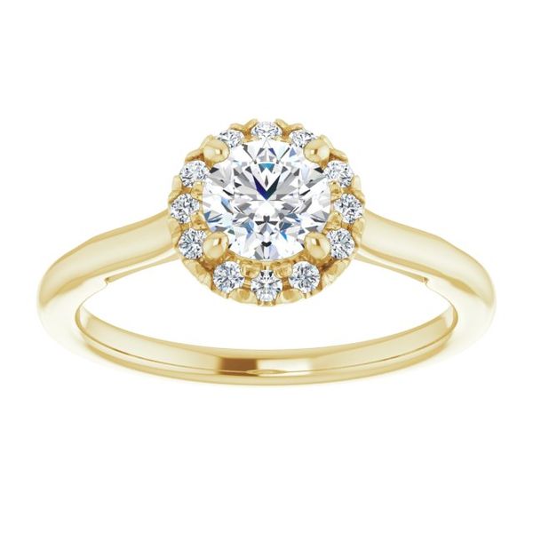 Halo-Style Engagement ring Image 3 Von's Jewelry, Inc. Lima, OH