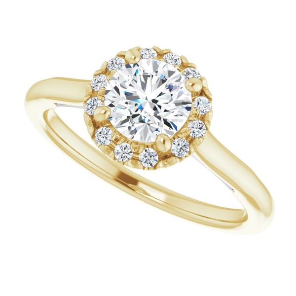 Halo-Style Engagement ring Image 5 Javeri Jewelers Inc Frisco, TX