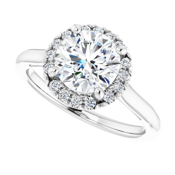 Halo-Style Engagement ring Image 5 Javeri Jewelers Inc Frisco, TX