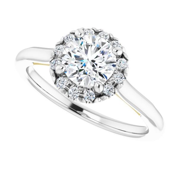 Halo-Style Engagement ring Image 5 Von's Jewelry, Inc. Lima, OH