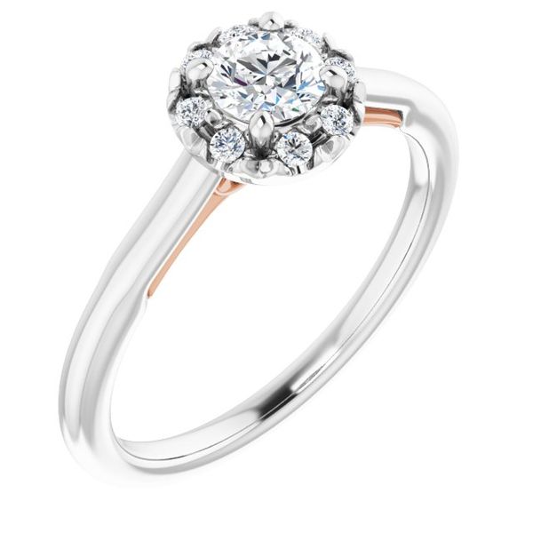 Halo-Style Engagement ring Von's Jewelry, Inc. Lima, OH
