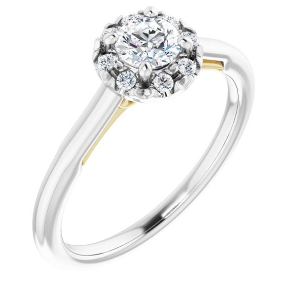 Halo-Style Engagement ring Von's Jewelry, Inc. Lima, OH