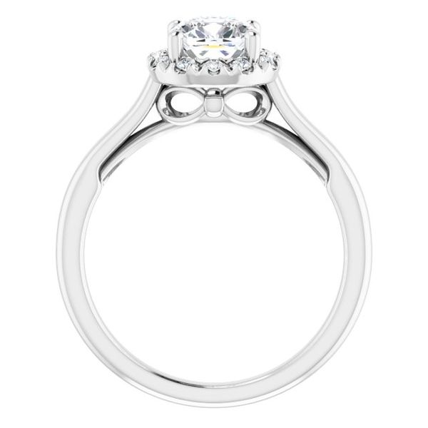 Halo-Style Engagement ring Image 2 Vail Creek Jewelry Designs Turlock, CA