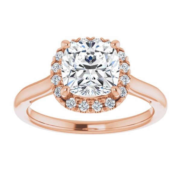 Halo-Style Engagement ring Image 3 Oak Valley Jewelers Oakdale, CA
