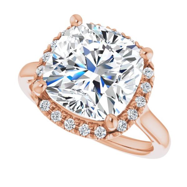 Halo-Style Engagement ring Image 5 Oak Valley Jewelers Oakdale, CA