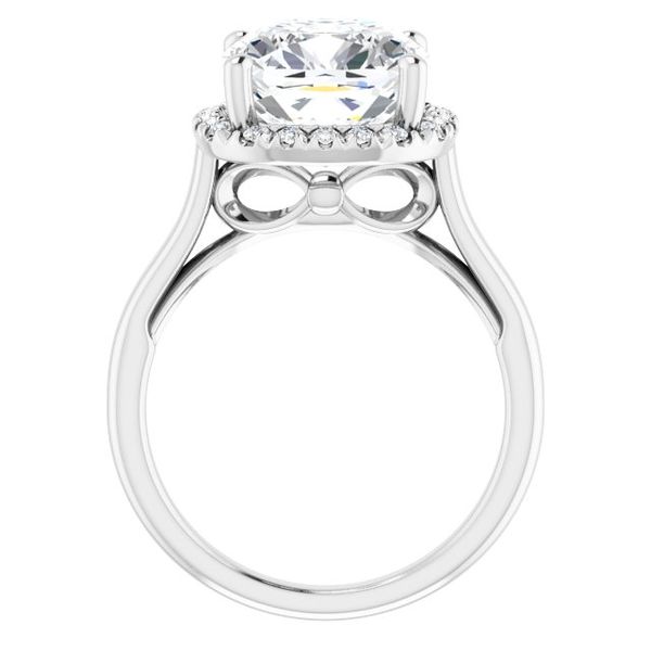 Halo-Style Engagement ring Image 2 Oak Valley Jewelers Oakdale, CA