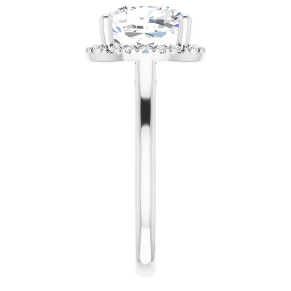 Halo-Style Engagement ring Image 4 Natale Jewelers Sewell, NJ