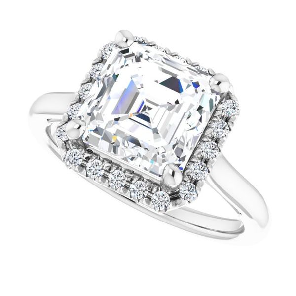 Halo-Style Engagement ring Image 5 Jambs Jewelry Raymond, NH