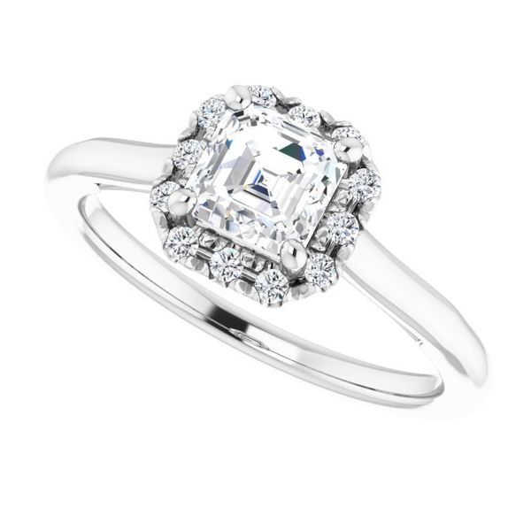 Halo-Style Engagement ring Image 5 MurDuff's, Inc. Florence, MA