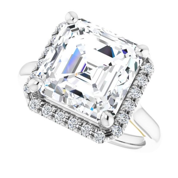 Halo-Style Engagement ring Image 5 Oak Valley Jewelers Oakdale, CA