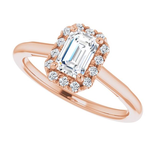 Halo-Style Engagement ring Image 5 James Douglas Jewelers LLC Monroeville, PA
