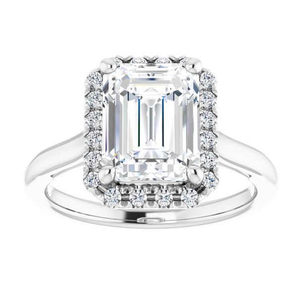 Halo-Style Engagement ring Image 3 Robison Jewelry Co. Fernandina Beach, FL