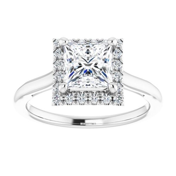 Halo-Style Engagement ring Image 3 Reiniger Jewelers Swansea, IL