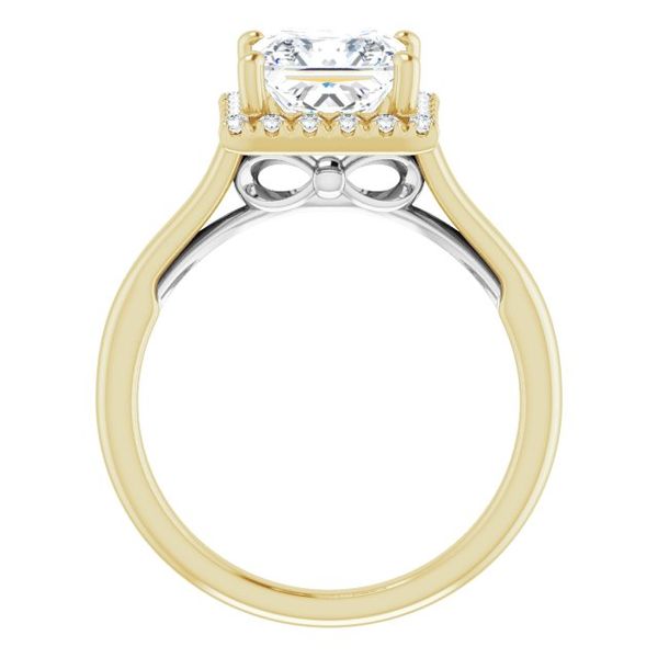 Halo-Style Engagement ring Image 2 Peran & Scannell Jewelers Houston, TX