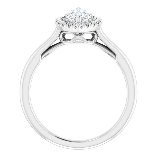 Halo-Style Engagement ring Image 2 Peran & Scannell Jewelers Houston, TX