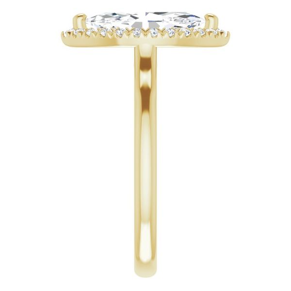 Halo-Style Engagement ring Image 4 J. West Jewelers Round Rock, TX