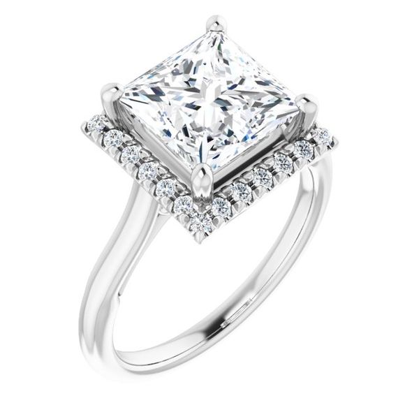 Halo-Style Engagement ring Lester Martin Dresher, PA