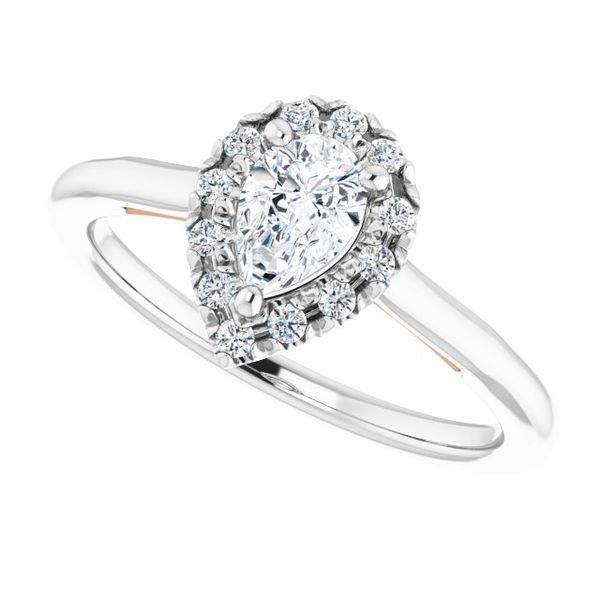 Halo-Style Engagement ring Image 5 Vulcan's Forge LLC Kansas City, MO