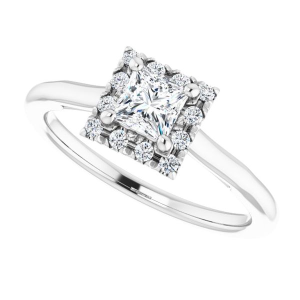 Halo-Style Engagement ring Image 5 Mark Jewellers La Crosse, WI