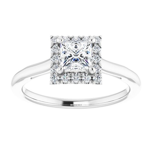 Halo-Style Engagement ring Image 3 Meritage Jewelers Lutherville, MD
