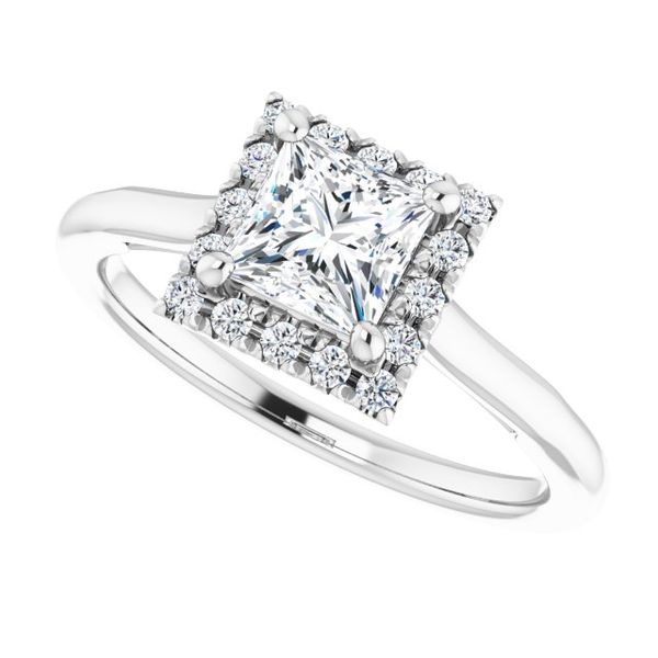 Halo-Style Engagement ring Image 5 Lester Martin Dresher, PA
