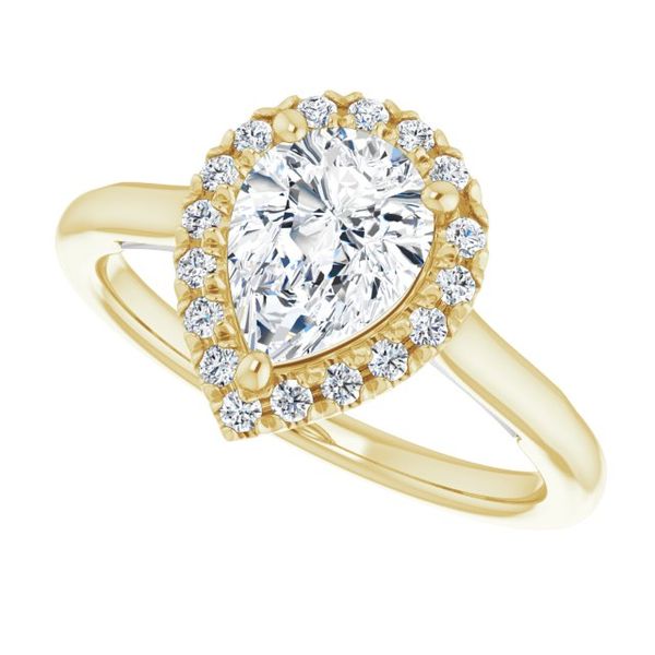 Halo-Style Engagement ring Image 5 Robison Jewelry Co. Fernandina Beach, FL