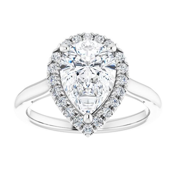 Halo-Style Engagement ring Image 3 Peran & Scannell Jewelers Houston, TX