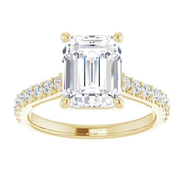 Accented Engagement Ring Image 3 Miner's North Jewelers Traverse City, MI