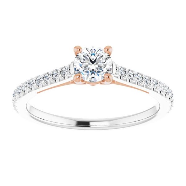Accented Engagement Ring Image 3 Lester Martin Dresher, PA