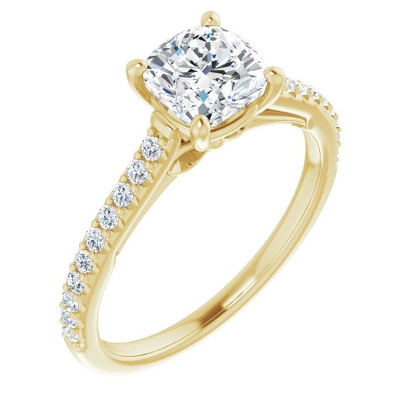 Accented Engagement Ring Miner's North Jewelers Traverse City, MI