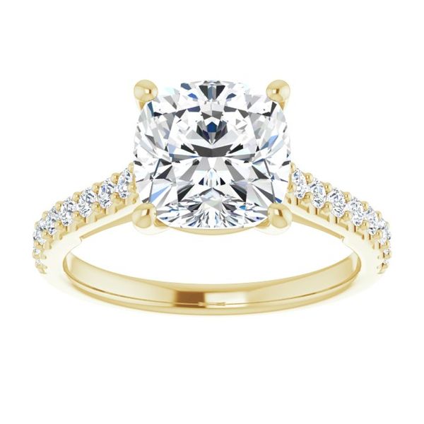 Accented Engagement Ring Image 3 Javeri Jewelers Inc Frisco, TX
