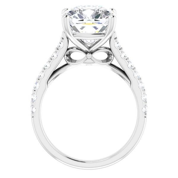 Accented Engagement Ring Image 2 Reiniger Jewelers Swansea, IL