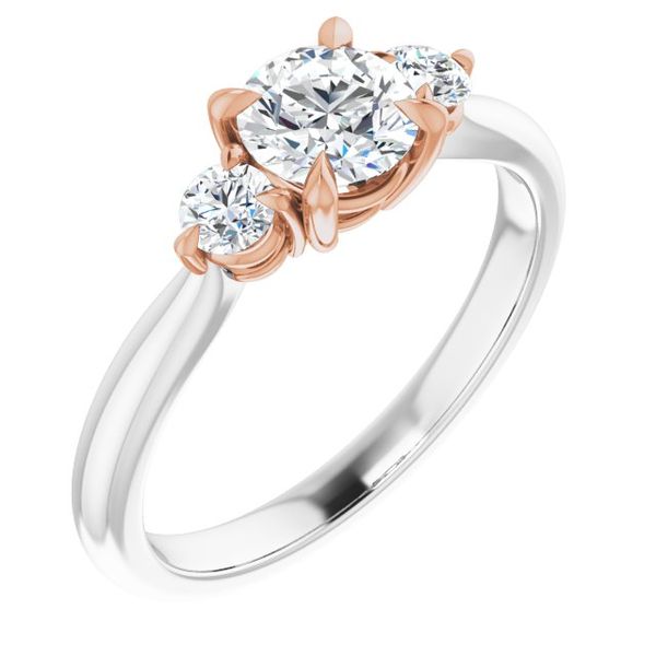 Three-Stone Engagement Ring Peran & Scannell Jewelers Houston, TX